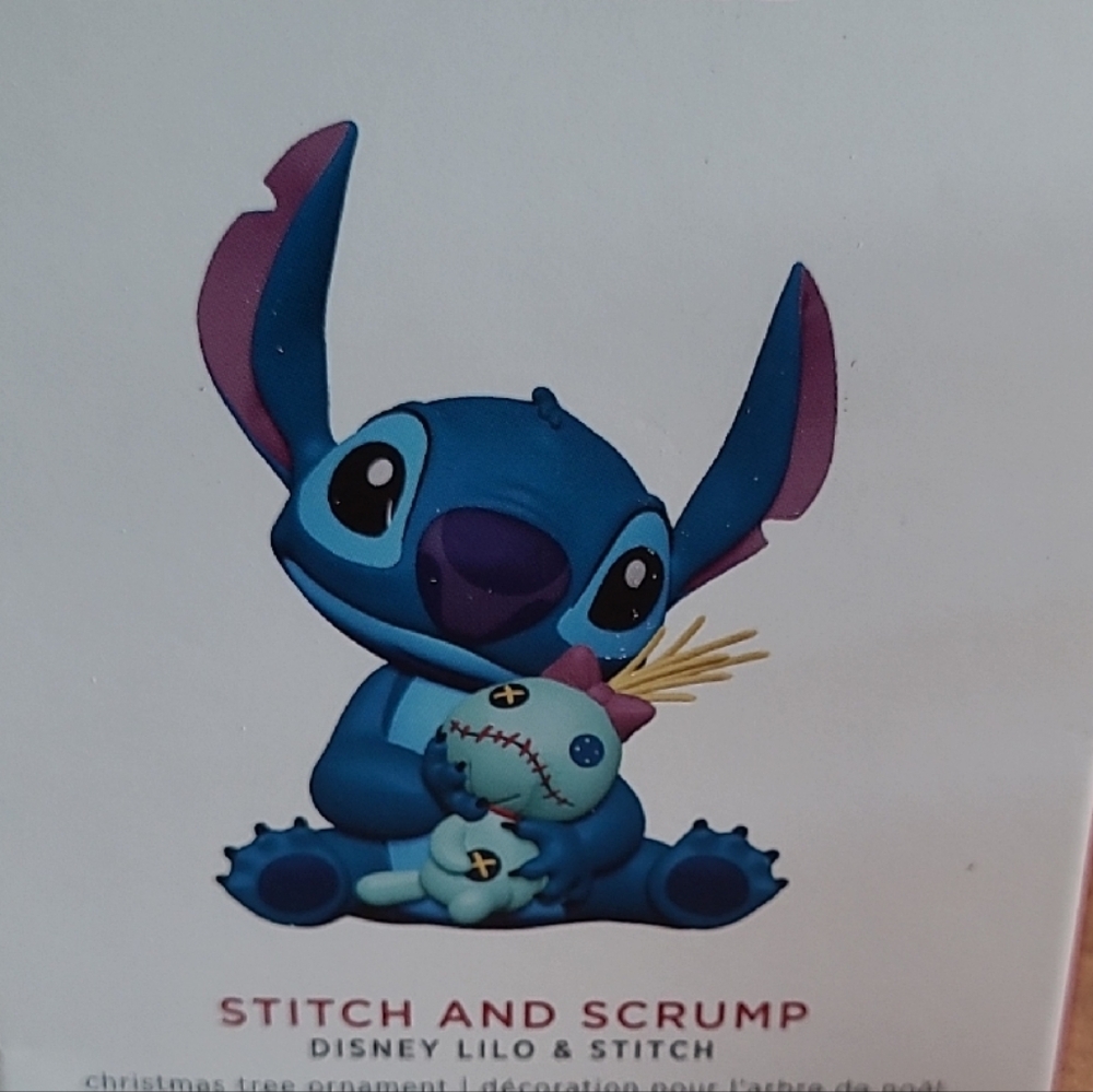 Hallmark Stich &  Scrump Blue and Purple Ornament